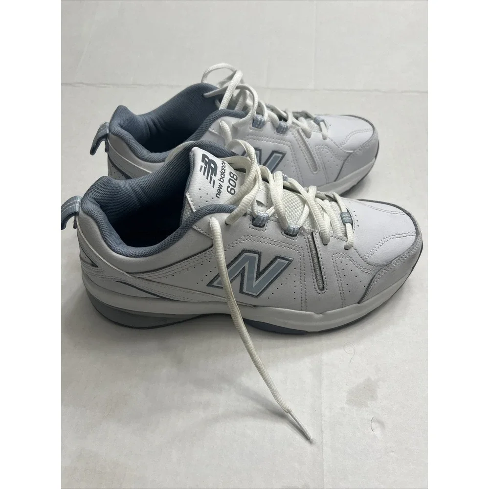 New Balance Womens 608 V5 WX608WB5 White Casual Shoes Sneakers Size 8.5 D‎